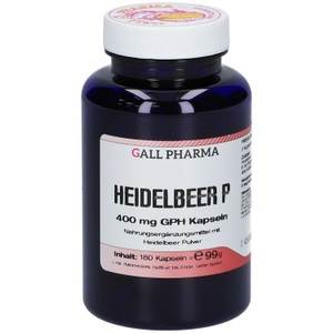 Hecht-Pharma GmbH, Hecht-Pharma GmbH Gall Pharma Heidelbeer PE GPH Kapseln, GALL PHARMA Heidelbeer P