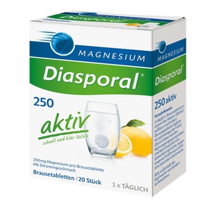 Protina Pharmazeutische GmbH, Magnesium-Diasporal® 250 aktiv, Brausetabletten, Magnesium-Diasporal® 250 aktiv