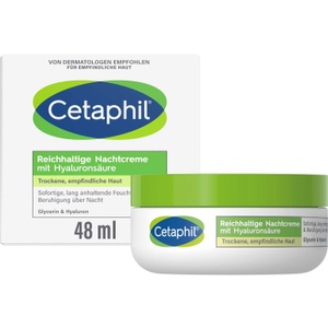 Galderma Laboratorium GmbH, Cetaphil® Reichhaltige Nachtcreme mit Hyaluronsäure, Daily Essentials - Reichhaltige Nachtcreme mit Hyaluronsäure