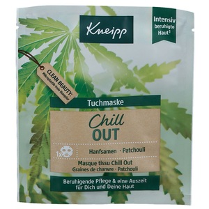 undefined, Chill Out Tuchmaske - Hanfsamen & Patchouli 1.0 pieces, Kneipp® Tuchmaske Chill Out