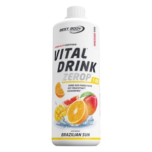 Best Body Nutrition, Best Body Nutrition Low Carb Vital Drink - Brazilian Sun, Vital Drink Konzentrat - 1000ml - Brazilian Sun