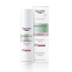 Beiersdorf AG Eucerin, Eucerin® DermoPure Triple Effect Serum, Eucerin® Dermopure Triple Effect Serum ? Gesichtsserum gegen unreine Haut, Pickelmale und glänzende Haut, nicht komedogen