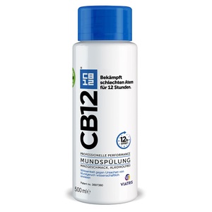 CB12, Cb12®, CB12 Mundspülung: Mundwasser mit Zinkacetat & Chlorhexidin gegen schlechten Atem & Mundgeruch