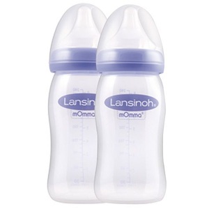 Lansinoh, Lansinoh® mOmma® NaturalWave™ Babyflasche 240 ml mit Sauger mittlerer Milchfluss, 