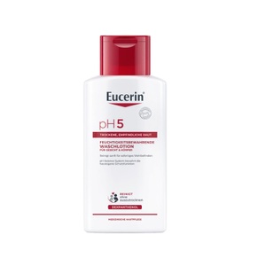 Eucerin, Eucerin Reinigung Eucerin Reinigung pH5 Waschlotion Empfindliche Haut Reinigungslotion 200.0 milliliter, Eucerin pH5 Waschlotion für Körper, Gesicht und Hände ? bietet empfindlicher und trockener Haut eine milde Reinigung & bewahrt die Schutzfunktion der Haut