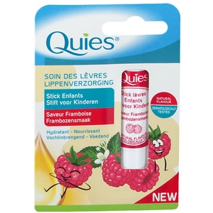 Quies, Quies® Kids Lippenstift Himbeere, Quies® Lippenpflegestift Himbeer
