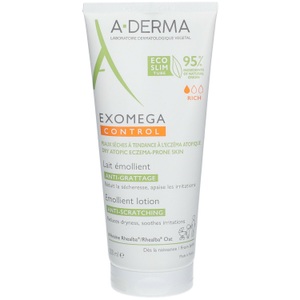 A-Derma, Aderma Exomega Control Lait Emollient Antigrattage, Lait émollient antigrattage, tube 200, A-DERMA EXOMEGA CONTROL Creme rückfettend