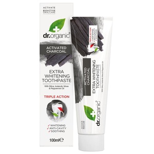 Dr. Organic, Dr. Organic Activated Charcoal Toothpaste - 100 ml, Dr. Organic Activated Charcoal Toothpaste - 100 ml