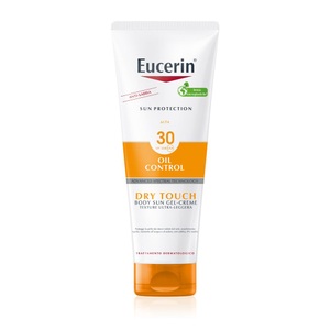 BEIERSDORF SPA, Eucerin® Sun Gel-Creme Oil Control Body LSF30, Eucerin® Oil Control Body Sun Dry Touch Gel-Creme LSF 30 ? hoher Sonnenschutz mit ultra leichter Textur, Anti-Sand Effekt und Anti-Glanz Effekt