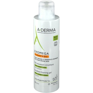 ADERMA (Pierre Fabre It.SpA), A-DERMA EXOMEGA CONTROL Reinigungsgel, A-Derma Exomega Control Schäumendes, weichmachendes Gel Gesicht Körper