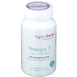 FIGUREFORM WILFINGER GMBH, Omega 3 vegan + Vitamine, Omega 3 vegan + Vitamine