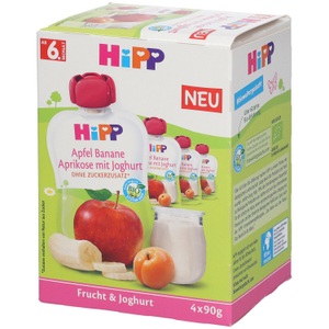 Hipp, HiPP Apfel Banane Aprikose mit Joghurt ab dem 6. Monat, HiPP Apfel Banane Aprikose mit Joghurt ab dem 6. Monat