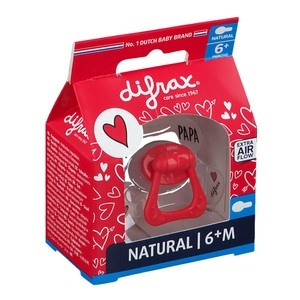 CERES PHARMA, difrax® Schnuller Natural +6 Monate - I Love Papa, difrax® Schnuller Natural +6 Monate - I Love Papa