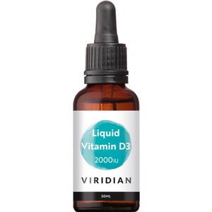 Viridian, Viridian Liquid Vitamin D3 (Vegan) 2000 IU (50 mcg) 50 ml, Viridian Liquid Vitamin D3 (Vegan) 2000 IU (50 mcg) 50 ml