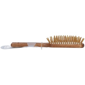 BOMEDYS, Nippes Pneumatik-Haarbürste, länglich schmal, Holzstifte, 5-reihig, Buche gewachst, Nippes Pneumatik-Haarbürste, länglich schmal, Holzstifte, 5-reihig, Buche gewachst