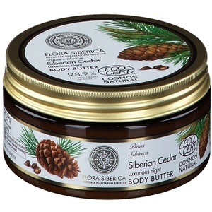 Natura Siberica, Natura Siberica Luxuriöse Nacht-Körperbutter mit Sibirischer Kiefer 300ml, Flora Siberica Körperbutter Sibirische Zeder