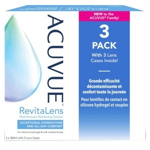 Acuvue, Acuvue RevitaLens MPDS (3x360 ml), ACUVUE? RevitaLens Trio + 3 Lense Cases