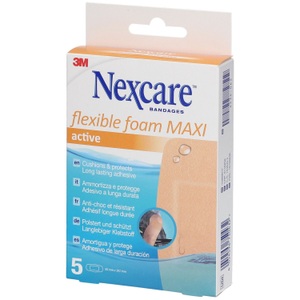 3m, 3M Flexible Foam Maxi Active 50x101mm (5 Stück), 3M Nexcare flexible foam Maxi active 50x101mm (5 Stk)