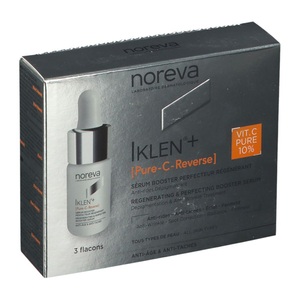 noreva, noreva + Pure C reverse Regenerierendes und hautverbesserendes Booster-Serum gegen Falten (3x8 ml), 