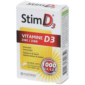 COSMXPERT, Nutreov Physcience Stim D® Vitamin D3 + Zink, 