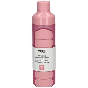 2Pharma, YOS Wasserflasche und Wochenpaper in einem Perfect pink, YOS Wasserflasche und Wochenpaper in einem Perfect pink