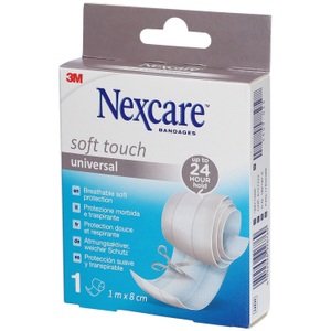 3M Nexcare, 3M Nexcare Soft Touch universal Band 1mx8cm (1 Stk), 3M Nexcare Soft Touch universal Band 1mx8cm (1 Stk)