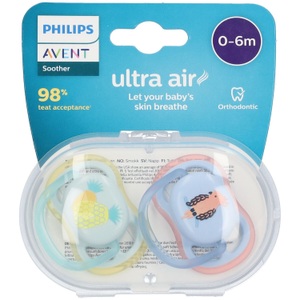 Bomedys NV, Philips Avent Ultra Air SCF085/12 Schnuller 0 bis 6 Monate, 