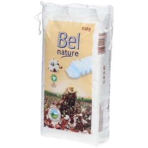 Bel, Bel - Baumwoll-Pads Nature Zig-Zag x3, BEL Nature Baumwolle gefaltet