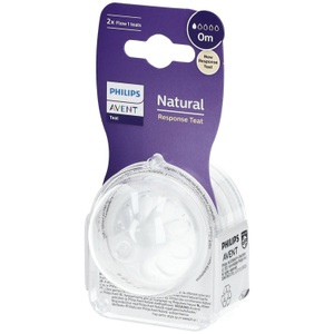 PHILIPS AVENT, PHILIPS AVENT Trinksauger Natural Response 0m+ Stufe 1, Philips Avent Natural Response Sauger, Grösse 1, 0M+ (1 Stk)