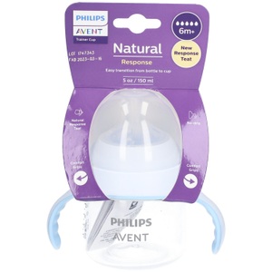 PHILIPS AVENT, Philips Avent Trinkbecher SCF263/61 Natural Response ab 4 Monate, Philips Avent Natural Response Trinklernbecher, 150ml, 6M+ (1 Stk)