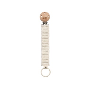 BIBS, BIBS® Schnullerkette geflochten Ivory, Bibs Schnullerkette gestrickt Elfenbein