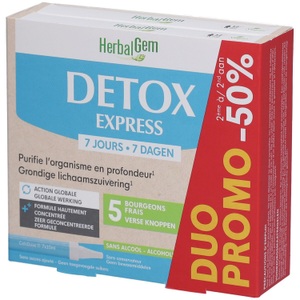 PRANAROM INTERNATIONAL, Herbalgem Detox Express - Monodoses Duo, Herbalgem Detox Express - Monodoses Duo