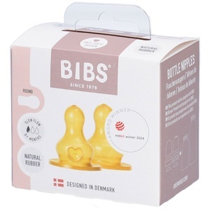 PHARMA PACK, Bibs Flaschensauger Latex 2er-Pack, Bibs Flaschensauger Latex 2er-Pack