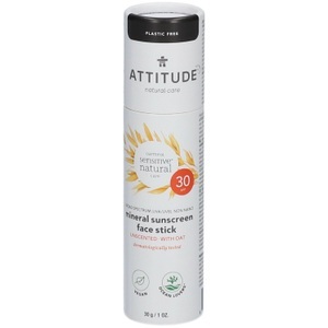 Attitude, Attitude Sensitive Natural Care Mineralischer Sonnenschutz für das Gesicht Spf30, 