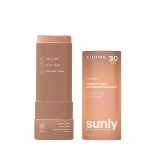 Attitude, Attitude? Sunly Sonnenschutzstift Gesicht Tinted Geruchlos Lsf30, Attitude Sunly Sonnenschutzstift für das Gesicht