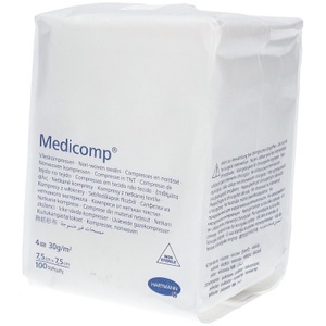 Hartmann, Hartmann Medicomp® Vliesstoffkompressen unsteril 4-lagig 75 cm x 75 cm, 