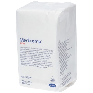 Medicomp, Medicomp Vlieskompr 7.5x7.5cm n st (100 Stück), 