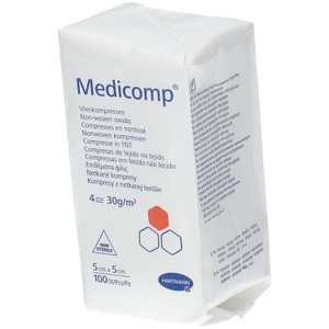 Hartmann, Hartmann Medicomp® Vliesstoffkompressen steril 4-lagig 5 cm x 5 cm, 