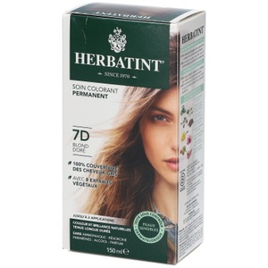 Herbatint, Herbatint® 7D gold Blond Kupfer permanent Haar Coloration, Haarfärbegel 7D Goldblond (150 ml)