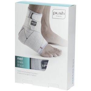 Push, push Knöchelbandage 35-38cm rechts hellgrau (1 Stück), 