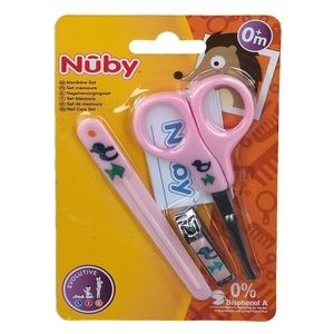 Nuby, NUBY Baby Maniküre Set assortiert, Nuby Manikür-Set Pink