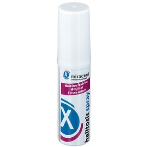 Miradent, miradent halitosis spray, Miradent Halitosis Spray, Munderfrischer, beseitigt Mundgeruch, enthält Xylit, ohne Alkohol