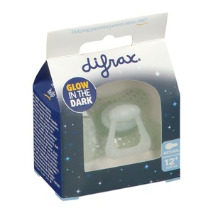 Difrax, difrax® Scher - Natural - Glow in the Dark +12 Monate, difrax® Schnuller Glow in the Dark +12 Monate