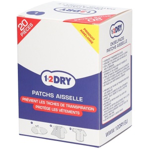 1-2DRY, 1-2DRY 1-2 DRY Achselpatchs Weiß Gr. L, 1-2 DRY Achselpatchs Weiß Gr. L