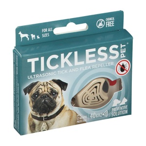 Tickless, Tickless Pet® Ultraschallgerät, Tickless Pet Zecken- und Flohschutz beige (1 Stk)