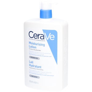 CeraVe, CeraVe Feuchtigkeitslotion, CeraVe Feuchtigkeitslotion: Körperlotion für trockene bis sehr trockene Haut für Gesicht und Körper