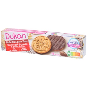 Dukan, Dukan® Chiasamenkekse mit Schokoladenglasur, Dukan® Chiasamenkekse mit Schokoladenglasur