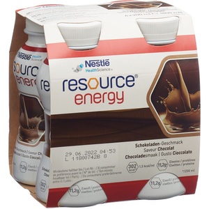 Resource, resource Energy Schokolade (4x200 ml), Nestlé Resource Energy Drink Schokolade (4x200ml)