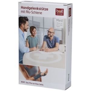 bort, bort Handgelenkstütze Schiene rechts M schwa (1 Stück), Bort Handgelenkstütze Schiene, Grösse M, Handgelenk: 17-19cm, rechts, schwarz (1 Stk)