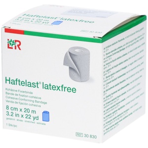 Haftelast, Haftelast latexfrei kohäsive Fixierbinde 8cmx20m blau (1 Stück), Haftelast latexfrei kohäsive Fixierbinde, 8cmx20m, blau (1 Stk)